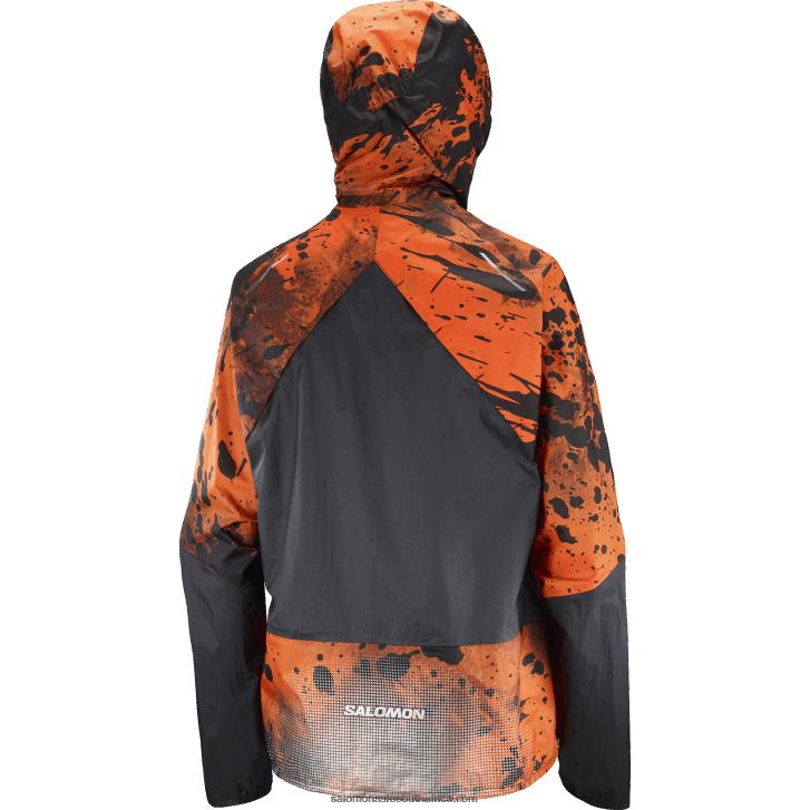 Salomon Women\s Shell Jacket - Bonatti Waterproof JV8B48843 Scarlet Ibis/Ao/Capsule