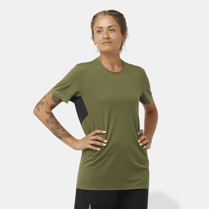 Salomon Womens Short Sleeve T-Shirt - Shortney JV8B48910 Grape Leaf