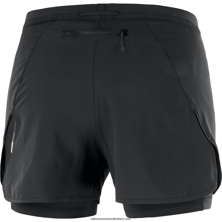 Salomon Women\s Shorts - Cross 2In1 JV8B48955 Deep Black