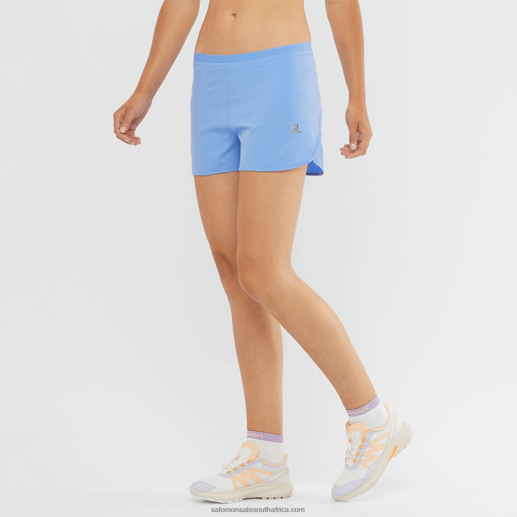 Salomon Womens Shorts - Cross 3 JV8B481192 Provence