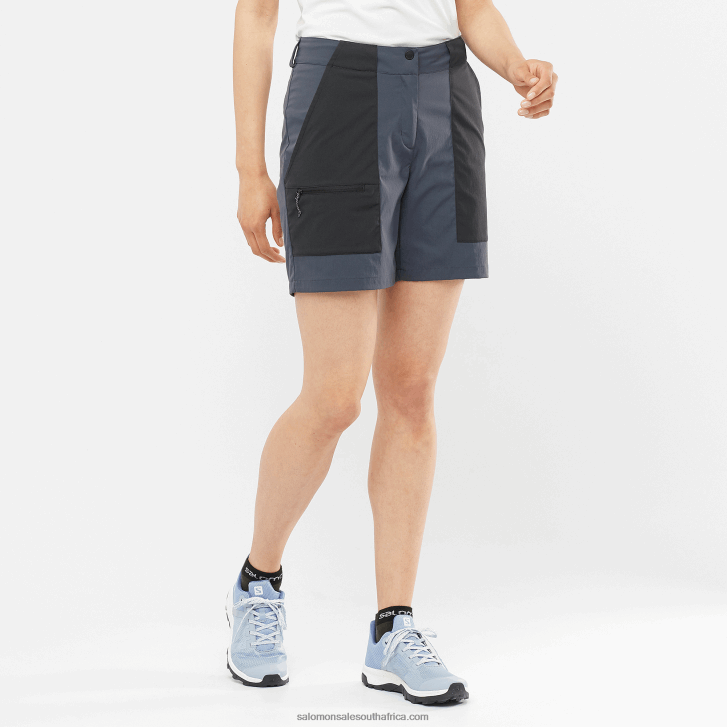 Salomon Womens Shorts - Outrack JV8B48957 Ebony/Black