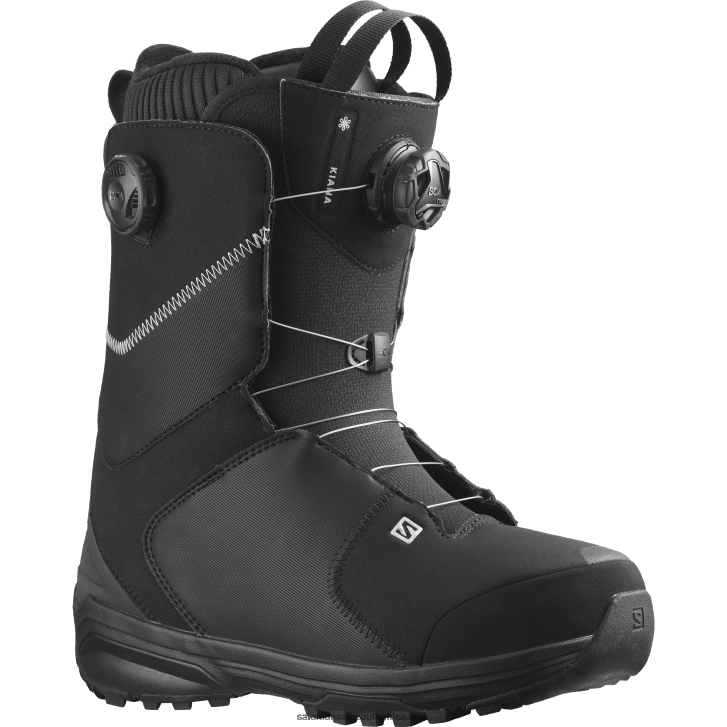 Salomon Womens Snowboard Boots - Kiana Dual Boa JV8B481316 Black/Silver
