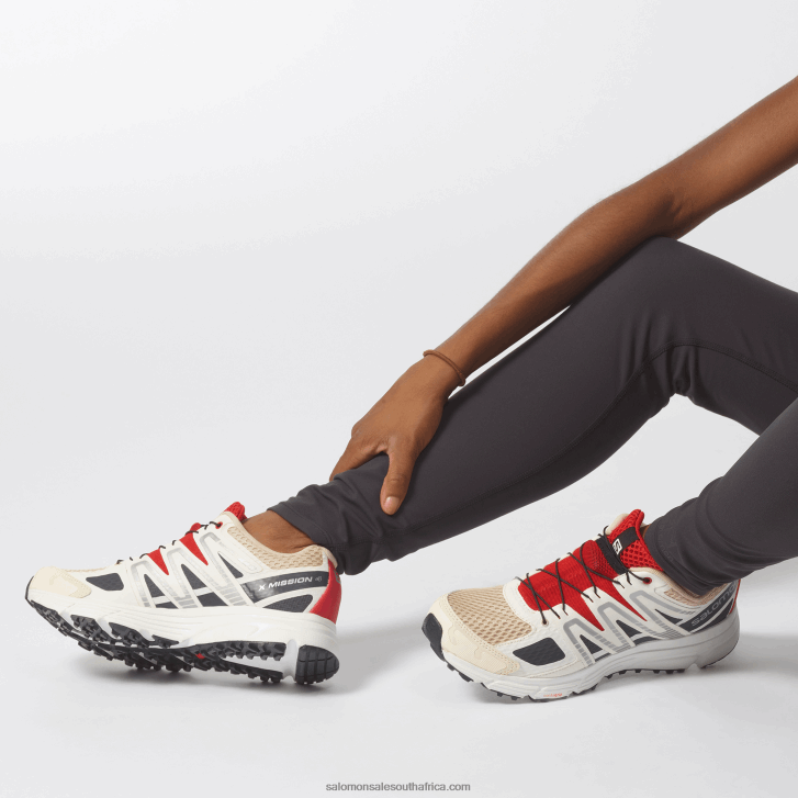 Salomon Women\s Sportstyle Shoes - X-Mission 4 JV8B48780 Vanilla Ice/Ebony/Goji Berry