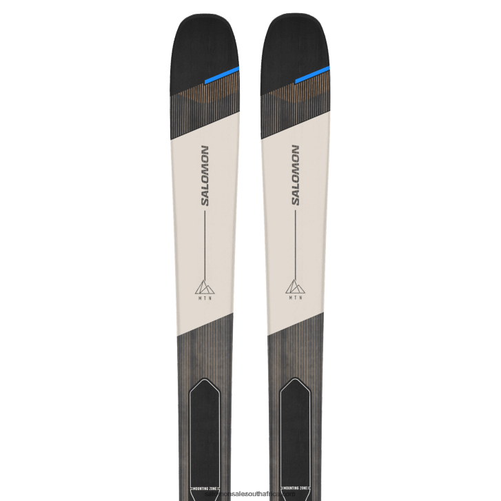Salomon Womens Touring Skis - Mtn 96 Carbon JV8B481005 Rainy Day/Process Blue/Black