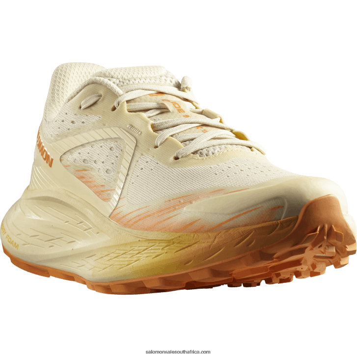 Salomon Women\s Trail Running Shoes - Glide Max Tr JV8B481499 Bleached Sand/Tender Peach/Orange Pepper