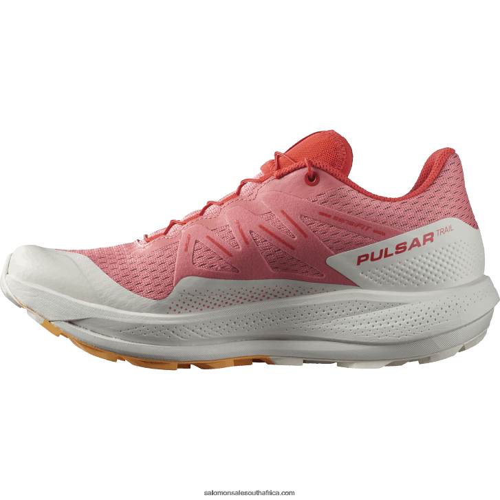 Salomon Women\s Trail Running Shoes - Pulsar Trail JV8B481511 Tea Rose/Nimbus Cloud/Blazing Orange