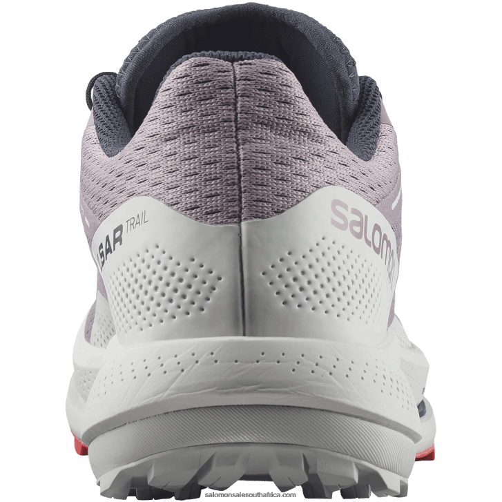 Salomon Women\s Trail Running Shoes - Pulsar Trail JV8B481512 Quail/Lunar Rock/Poppy Red