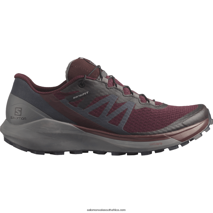 Salomon Womens Trail Running Shoes - Sense Ride 4 JV8B481538 Wine Tasting/Quiet Shade/Ebony