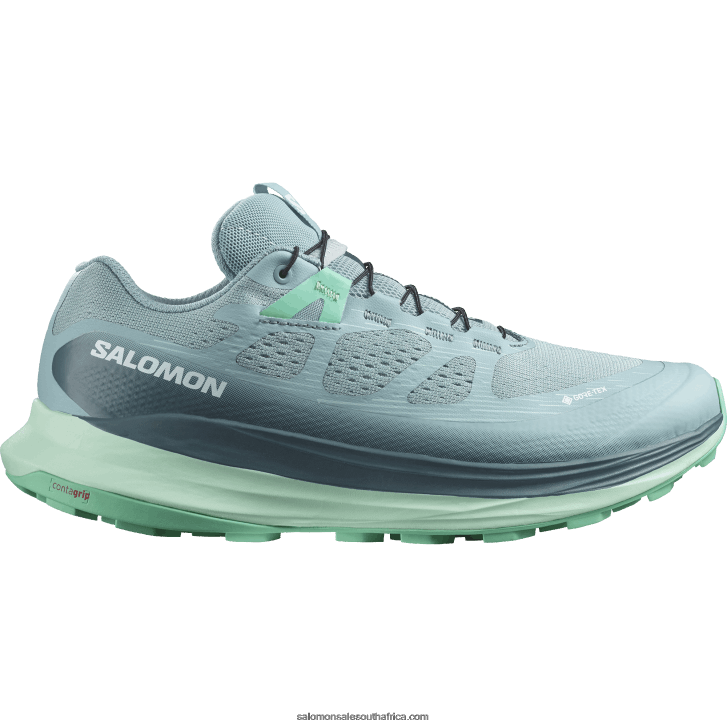 Salomon Womens Trail Running Shoes - Ultra Glide 2 Gore-Tex JV8B481521 Stone Blue/Yucca/Biscay Green