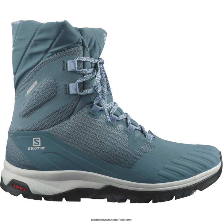 Salomon Womens Vaya Powder Ts Cswp JV8B48784 Bluestone/Mallard Blue/Black