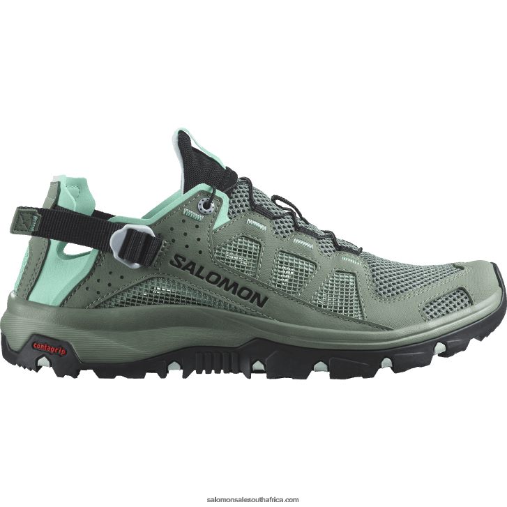 Salomon Womens Water Shoes - Techamphibian 5 JV8B48787 Laurel Wreath/Arctic Ice/Marine Blue