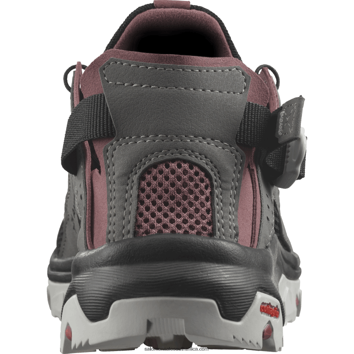 Salomon Women\s Water Shoes - Techamphibian 5 JV8B48788 Pewter/Black/Wild Ginger