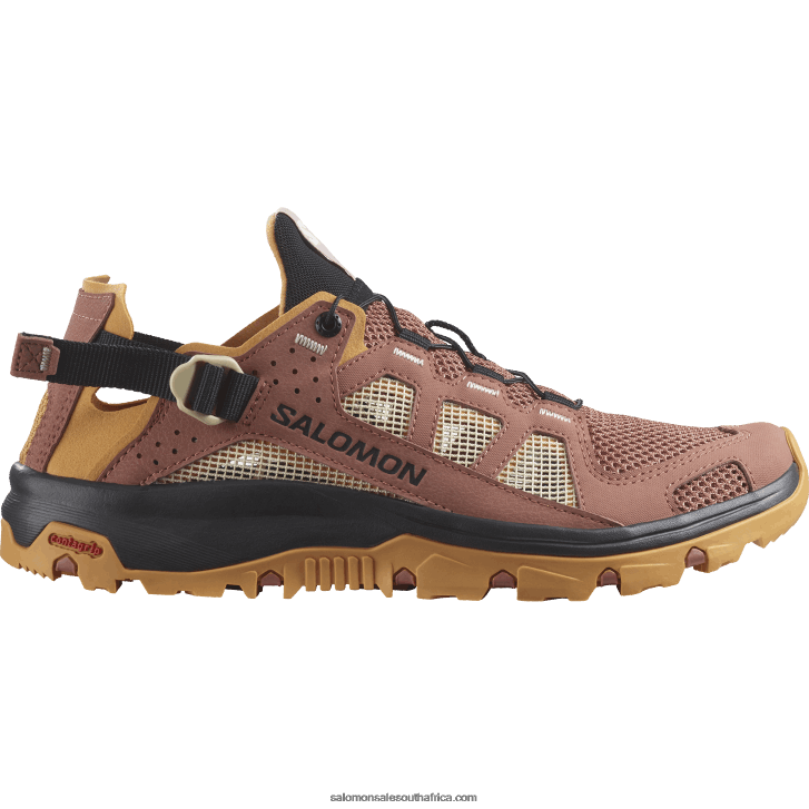 Salomon Womens Water Shoes - Techamphibian 5 JV8B48789 Cedar Wood/Buckskin/Rose Cloud