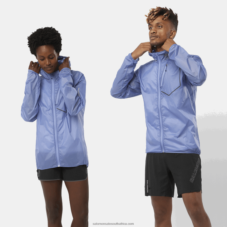 Salomon Womens Wind Jacket - Bonatti Aero Wind JV8B48848 English Manor/Surf The Web