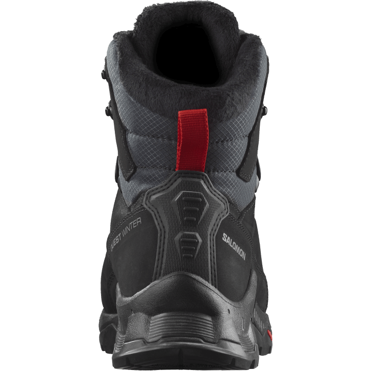 Salomon Women\s Winter Boots - Quest Winter Thinsulate Clima Waterproof JV8B48785 Black/Goji Berry/Monument