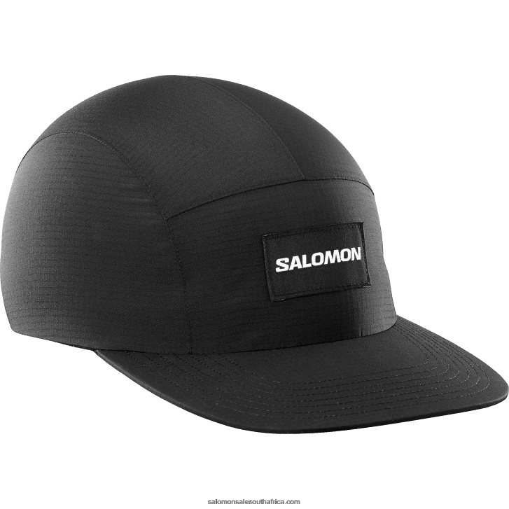 Salomon Men's Cap - Bonatti Waterproof Five Panel JV8B48445 Deep Black