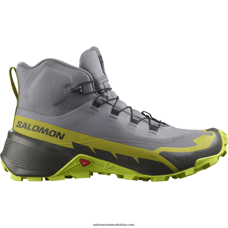 Salomon Men's Hiking Boots - Cross Hike 2 Mid Gore-Tex JV8B4835 Quiet Shade/Acid Lime/Golden Lime