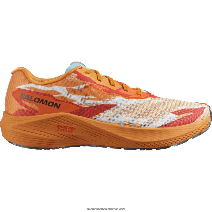 Salomon Men's Running Shoes - Aero Volt JV8B4860 Turmeric/Fiery Red/Blue Radiance