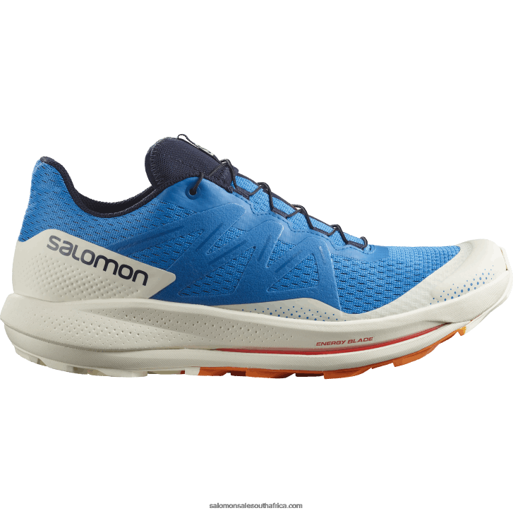 Salomon Men's Trail Running Shoes - Pulsar Trail JV8B481458 Indigo Bunting/Vanilla Ice/Vibrant Orange