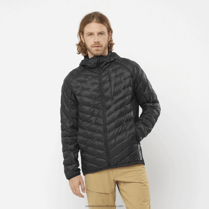 Salomon Men's Insulated Hooded Jacket - Outline Primaloft JV8B481087 Deep Black