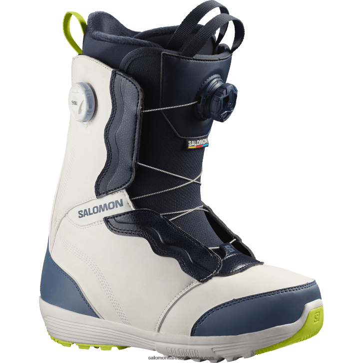 Salomon Women's Snowboard Boots - Ivy Boa Sj Boa JV8B481313 Nimbus Cloud/China Blue/Acid Lime