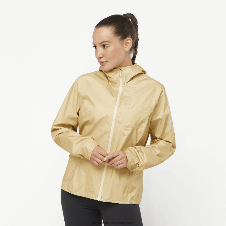 Salomon Women's Shell Jacket - Bonatti Waterproof JV8B48839 Mojave Desert