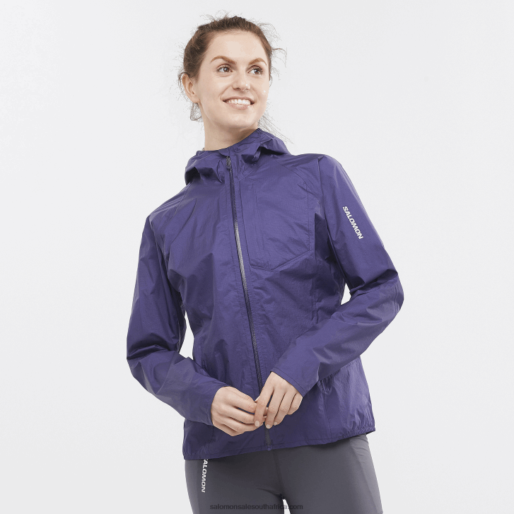 Salomon Women's Shell Jacket - Bonatti Waterproof JV8B48844 Astral Aura